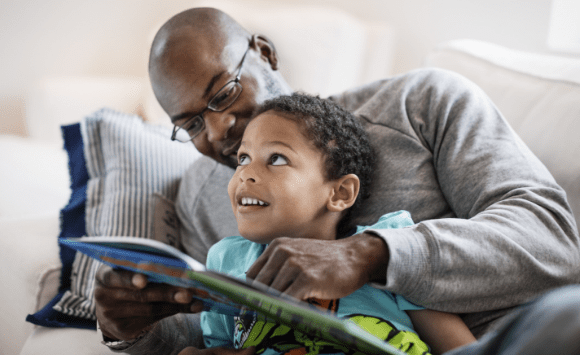 Family reading image