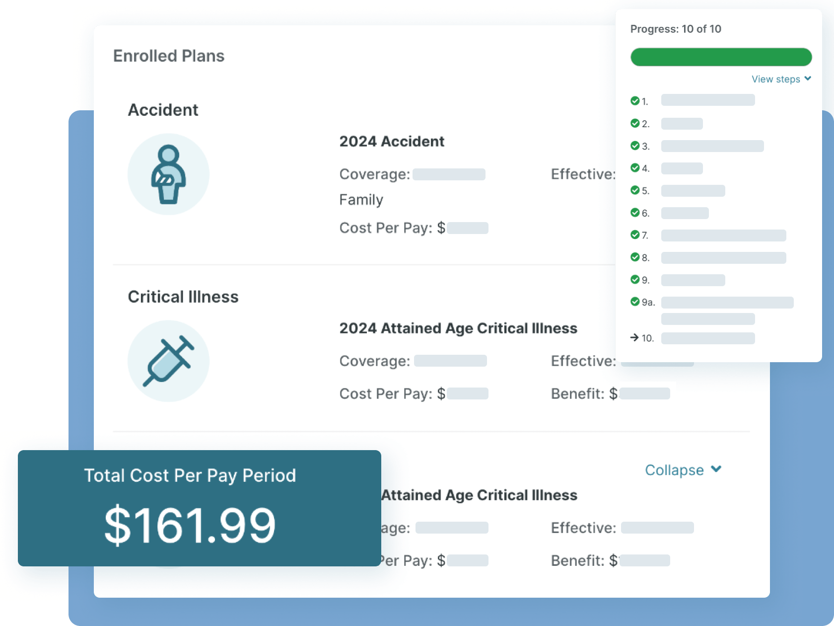 Embedded EOI screens