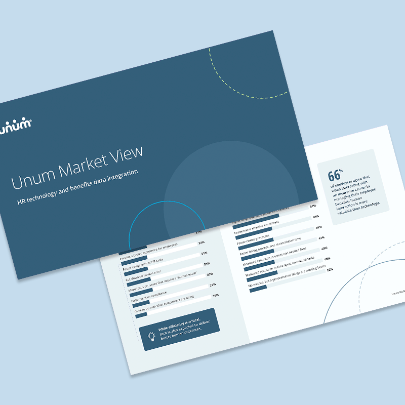 Unum market view: HR technology and benefits data integration 